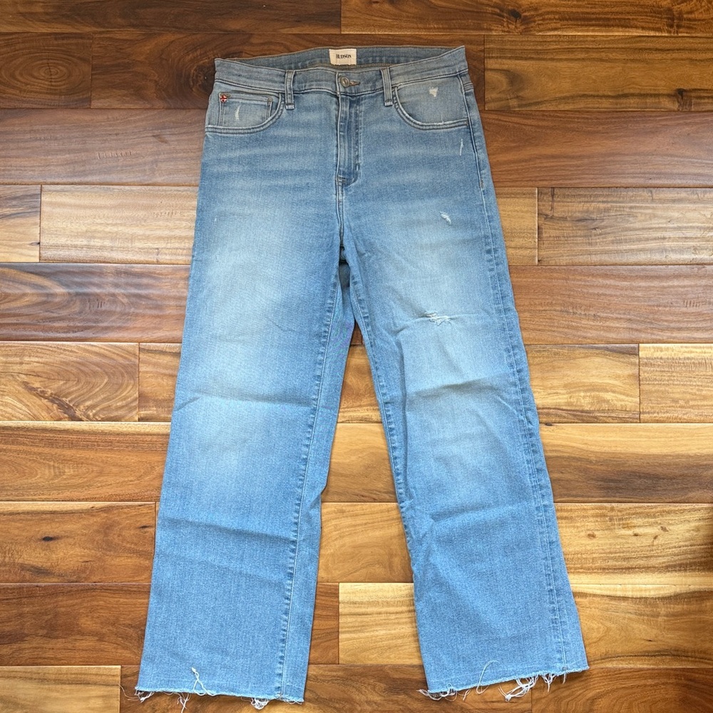 NWOT Hudson Rosalie High Rise Wide Leg Denim jeans Light Wash size 28